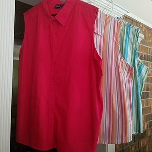 3 Basic Edition shirts - 2X - plus size
